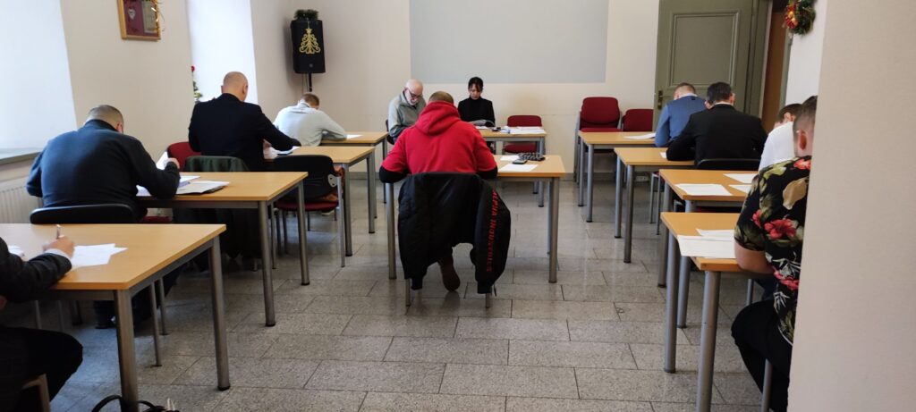 Część pisemna egzaminu