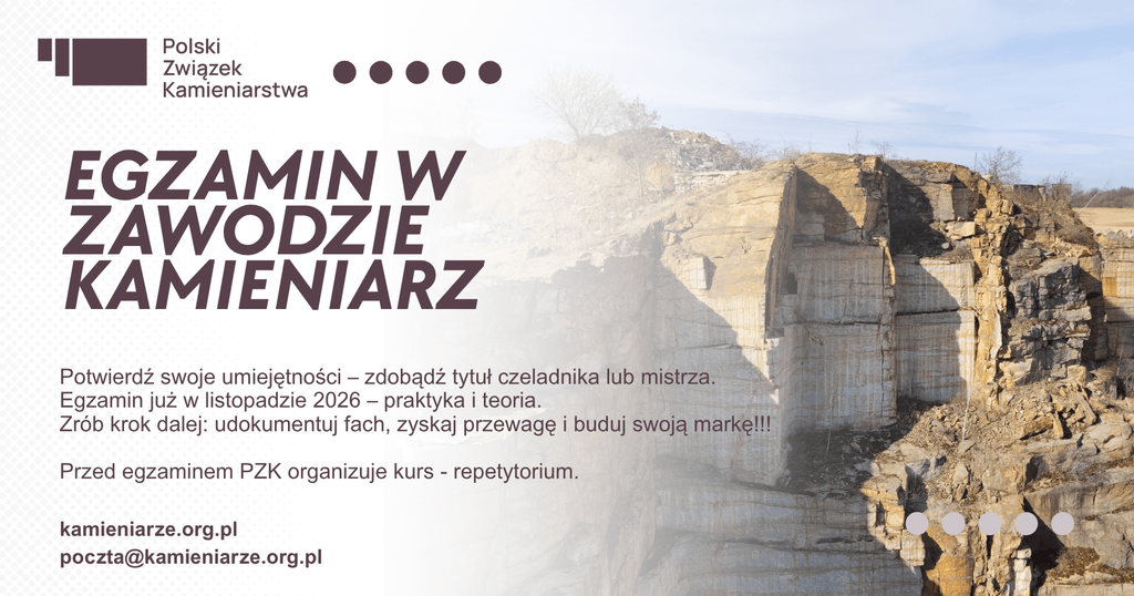 Egzamin mistrzowski i czeladniczy w zawodzie kamieniarz